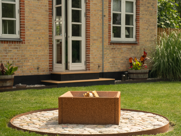 Bålfade i cortenstål