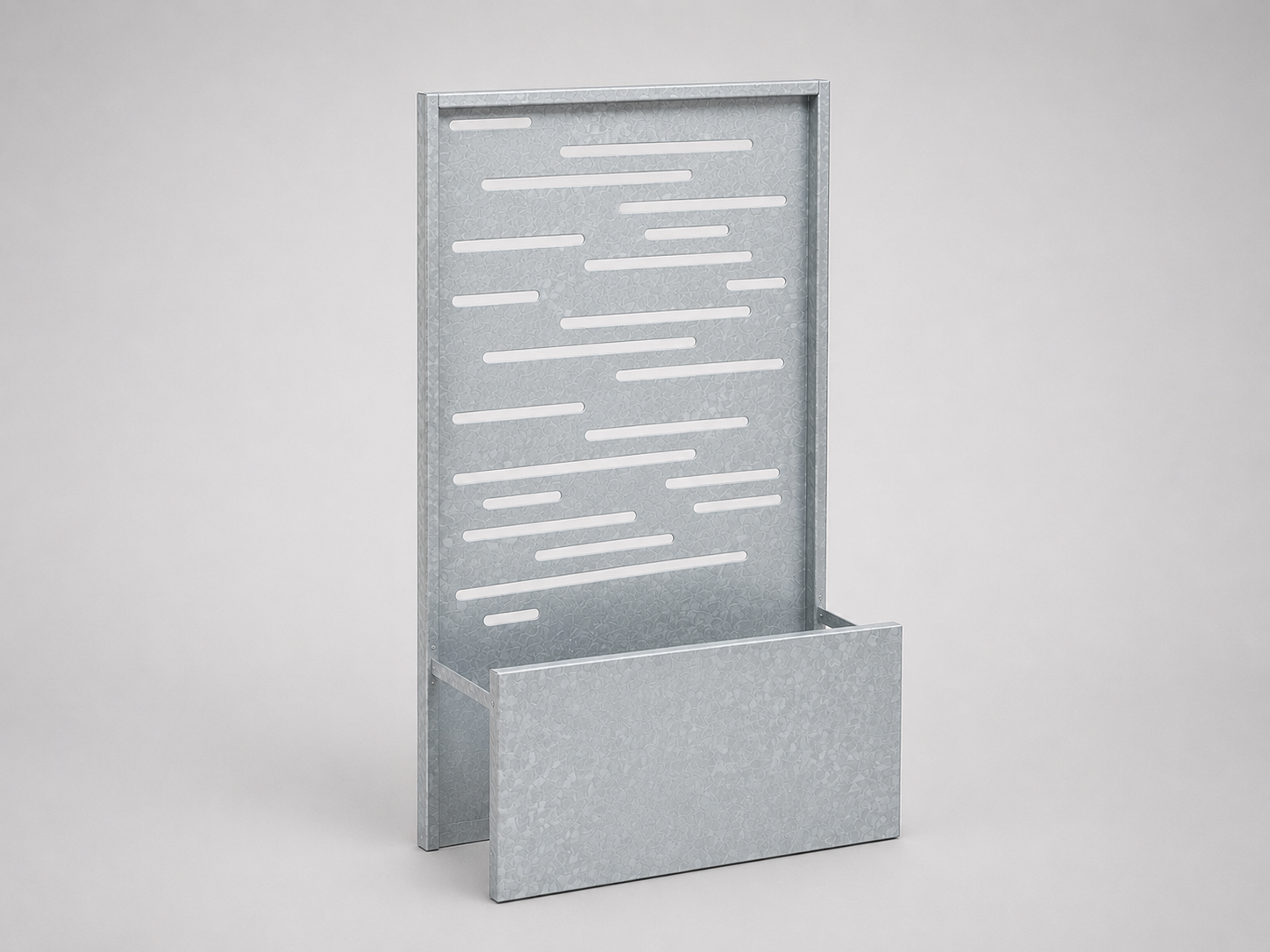 Sideplade espalier galvaniseret stål CUBY 70 x 40 x H40 cm