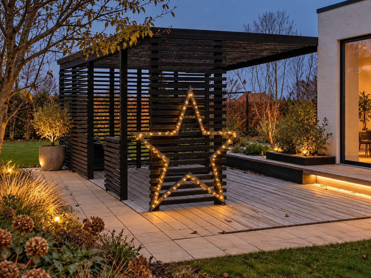 Stjerne i cortenstål – juledekoration