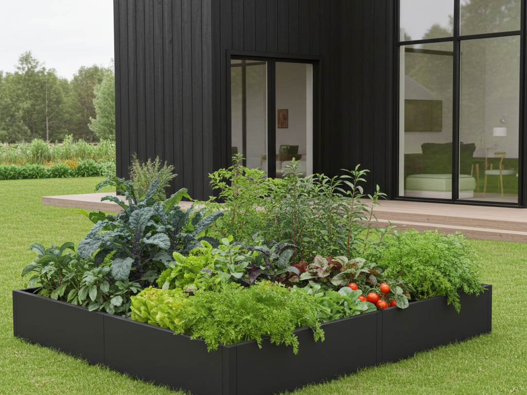 Specialmål - højbed sortlakeret CUBY