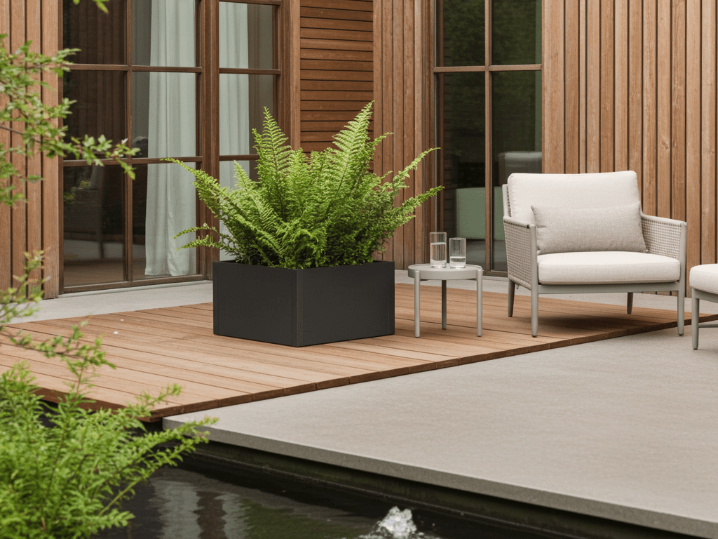 Højbed sortlakeret CUBY. B60 x H40 cm, flere længder 3