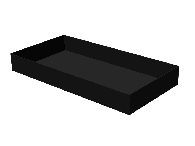 Spejlbassin80x40x10sortlakeret