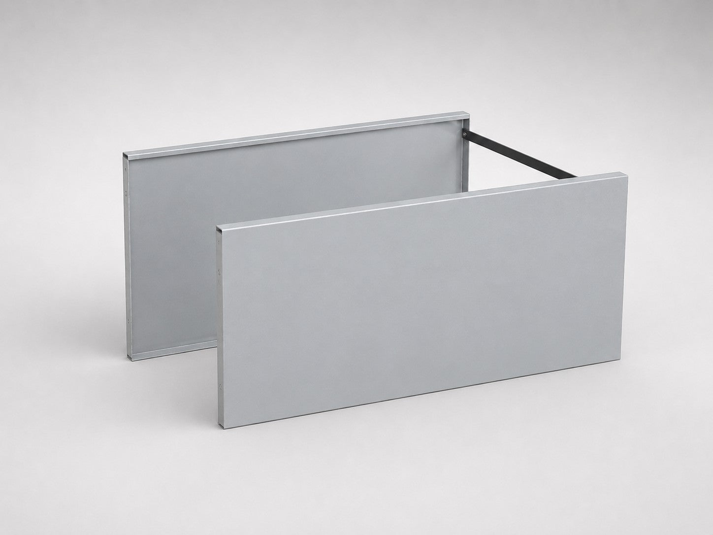 Sideplade sæt galvaniseret stål CUBY Højde 40 cm - flere størrelser