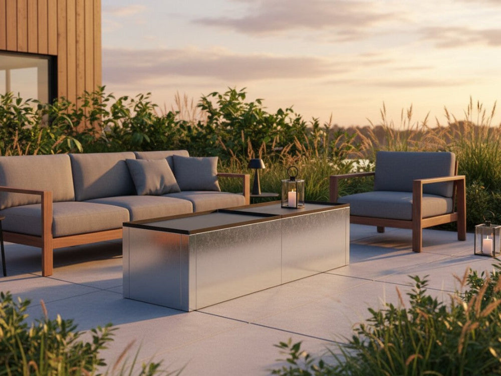 Loungebord med gas til udendørs terrasse 160 cm