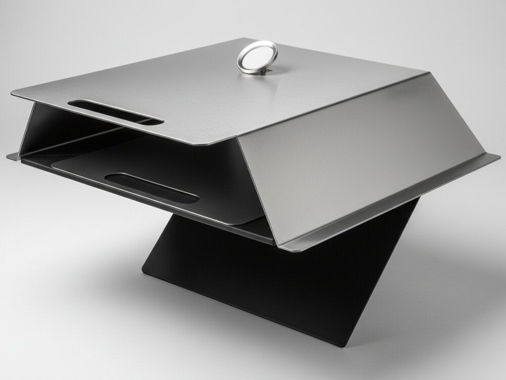 Pizzaovn i rustfrit stål til bålgrill