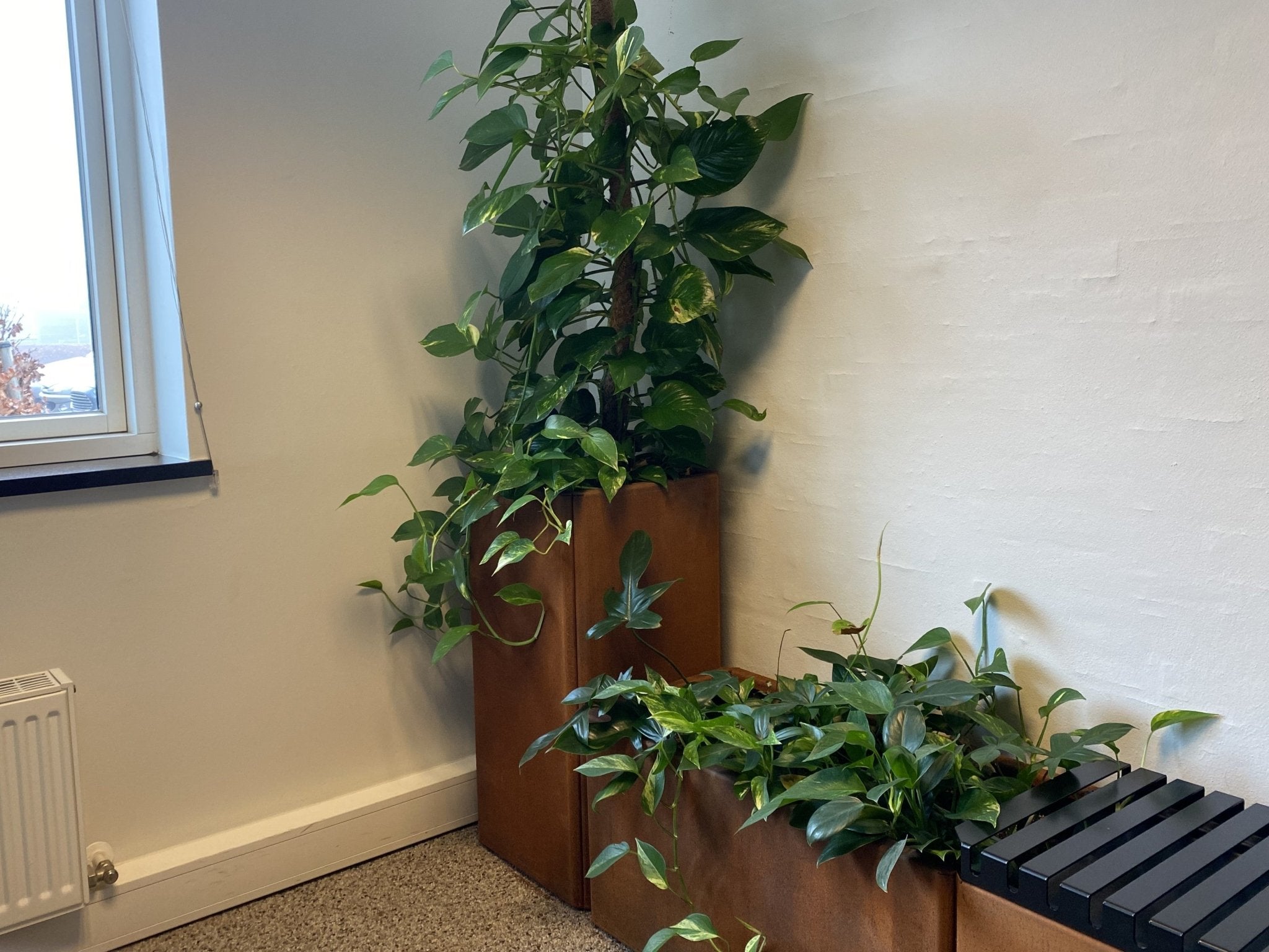 Cortenstål plantekasse EDGY 40 x 40 x 80 cm