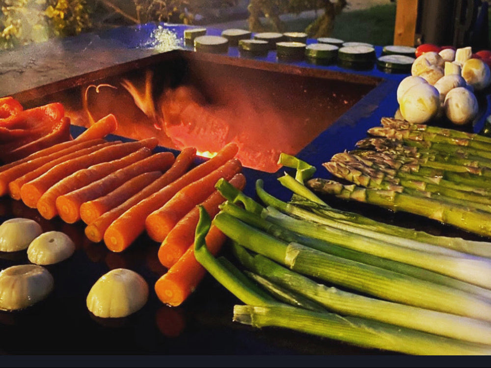 lækker mad på bålgrill
