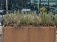 Cortenstål plantekasse CUBY 150 x 40 x 80 cm
