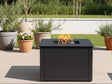 Bålgrill sortlakeret CUBY 60 x 60 x 40 cm