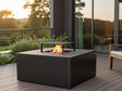 Bålgrill sortlakeret CUBY 80 x 80 x 40 cm
