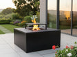 Bålgrill sortlakeret CUBY 80 x 80 x 40 cm