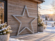 Stjerne i galvaniseret stål – juledekoration