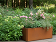 Plantekasse i cortenstål EDGY 80 x 40 x 40 cm