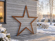 Stjerne i cortenstål – juledekoration