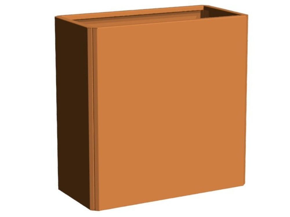 EDGY høj kompakt plantekasse i cortenstål vist som fritstående produkt