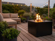 Bålgrill sortlakeret CUBY 60 x 60 x 40 cm