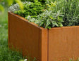 Cortenstål plantekasse CUBY 80 x 40 x 40 cm