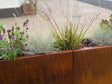 Cortenstål plantekasse CUBY 150 x 40 x 80 cm