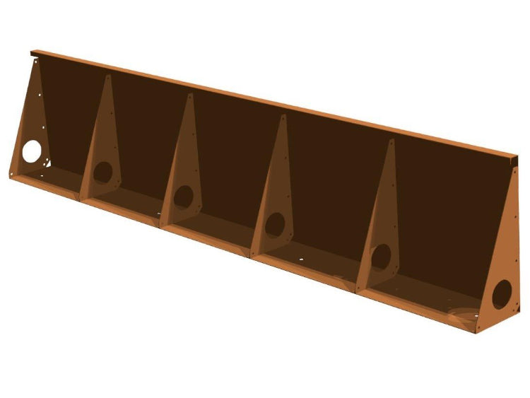 Cortenstål støttemur H60 x 297 cm