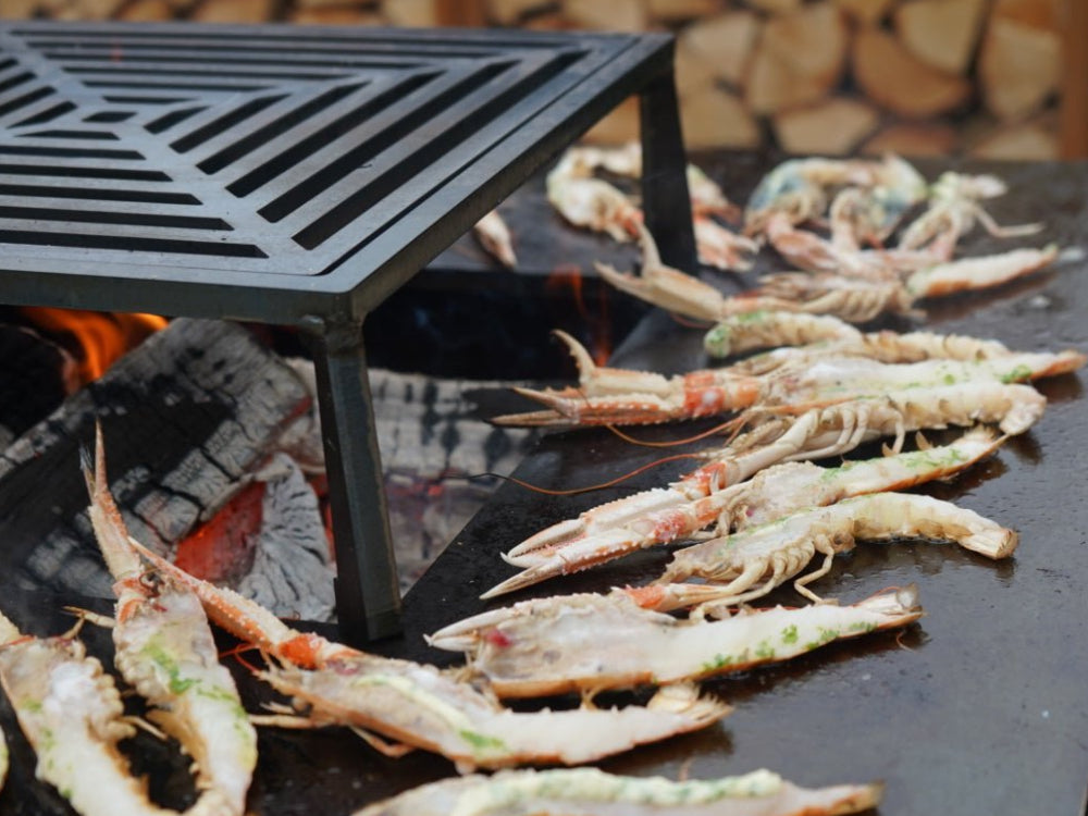 Bålgrill cortenstål CUBY 60 x 60 x 40 cm